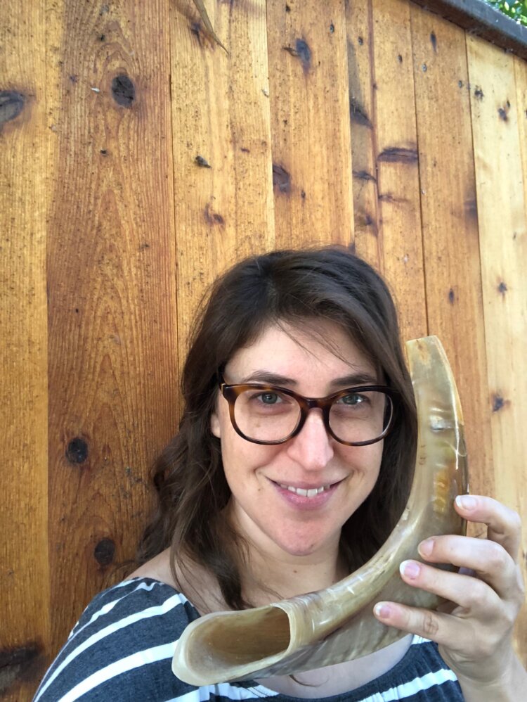 with the shofar that jews sound every year on rosh hashanah